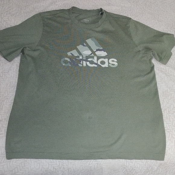 Adidas Men's Olive Graphic Tee - Picture 1 of 1